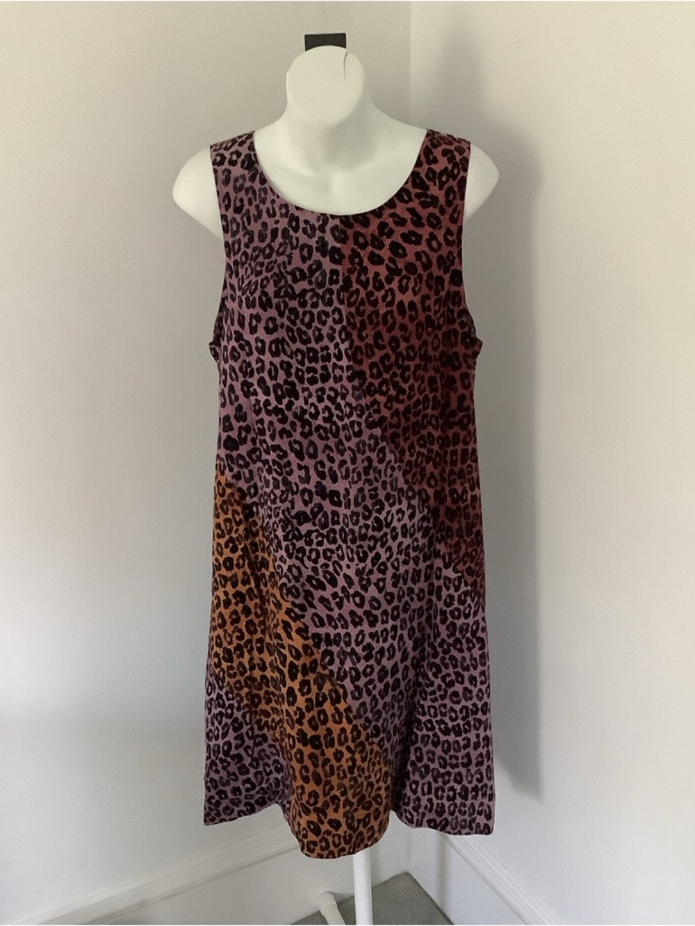Maeve by Anthropologie Multicolor Leopard Print Sleeveless Shift Dress Sz. M